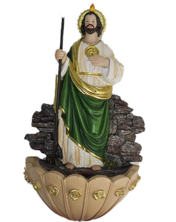 St .Jude Holy Water Plaque 8"