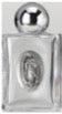 Glass Holy Water Bottle - O.L. of Guadalupe