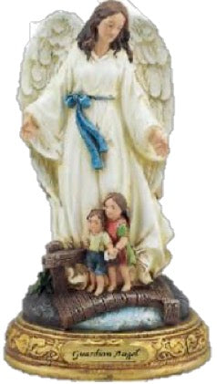 Guardian Angel 8" Statue