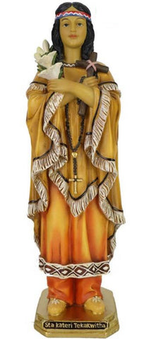 St. Kateri Takakwitha 12" Statue