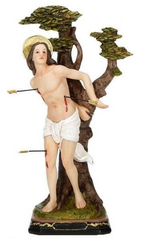 San Sebastain 12" Statue