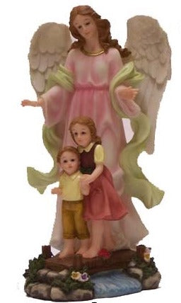 Guardian Angel 8" Statue