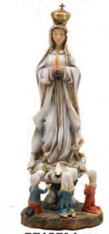 O.L. of Fatima w/ Children 12" Statue
