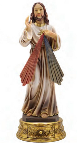 Divine Mercy 9" w/ Drawer Statue