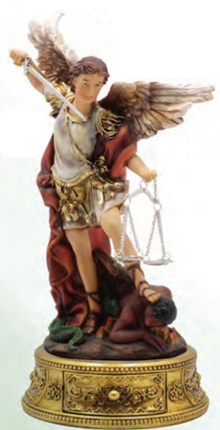 St. Michael 9" w/ Drawer Statue