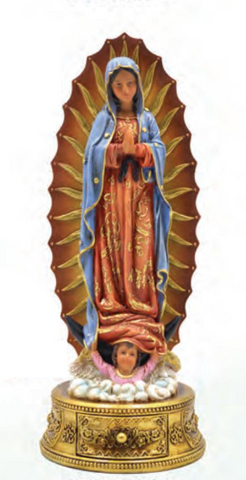 O.L. of Guadalupe 9" w/ Drawer Statue