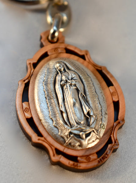 O.L. of Guadalupe - Wooden Key Chain