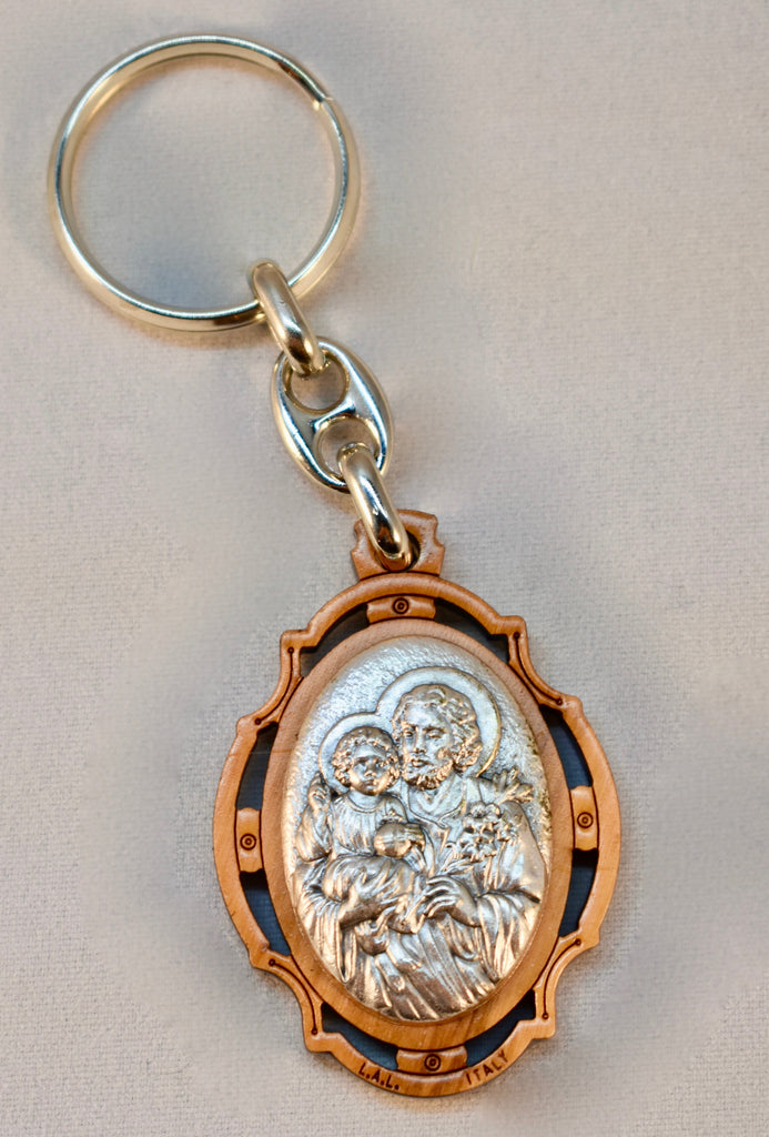 St. Joseph - Wooden Key Chain