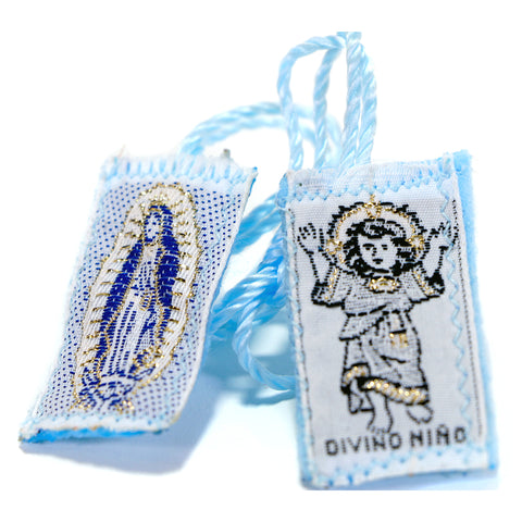Divine Child/Guadalupe Blue Scapular