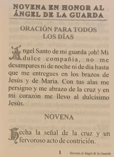 Novena al Angel de la Guarda