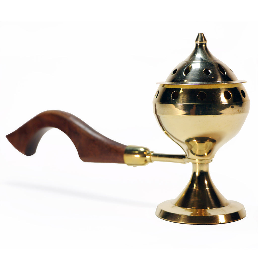 Incense Burner with Wooden Handle (small)