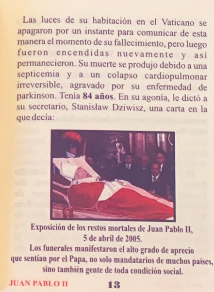 Compendio de Oraciones al Papa Juan Pablo II