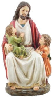 Jesus with Children 12" Statue